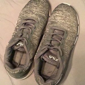 Gray Fila ladies running shoes 7